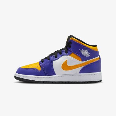 2. Buty  Air Jordan LA Lakers 1 MID (GS) - DQ8423-517