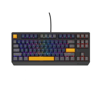 9. GENESIS THOR 230 TKL klawiatura Gaming USB + RF Wireless + Bluetooth QWERTY Czarny, Niebieski, Szary, Pomarańczowy