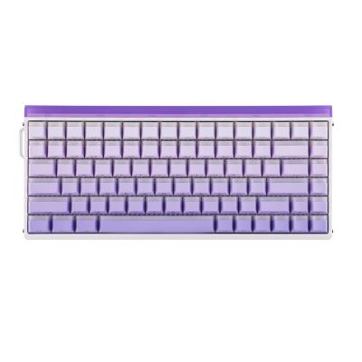 8. Klawiatura gasket HERO84 HE White+Purple+Gradient+LIGHT JadeKing switch RGB AULA