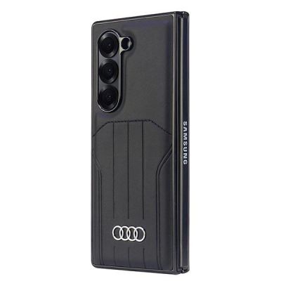 6. Etui Audi Synthetic Leather MagSafe na Samsung Galaxy Z Fold 6 - czarne
