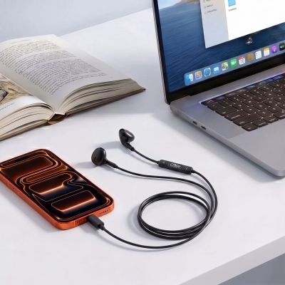 5. Słuchawki przewodowe Tech-Protect Ultraboost Core G4 USB-C - czarne