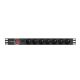 2. Listwa zasilająca Lanberg PDU-07E-0200-BK (16 A; 2m; kolor czarny)