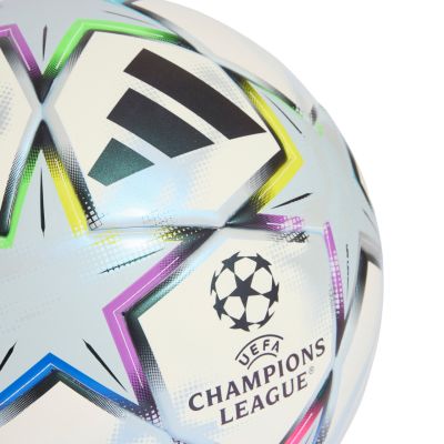 3. Piłka nożna adidas UCL League J350 26/27 League Stage biało-błękitna KE9768