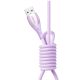 3. Kabel Joyroom S-A59 Vibrant Series 3A USB-A - Lightning 1,2m - fioletowy
