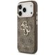3. Etui Guess 4G Strap 4G Classic Logo Metal Trims na iPhone 18 Pro / 17 Pro-  brązowe