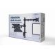 3. GEMBIRD BIURKOWE REGULOWANE RAMIĘ/UCHWYT Z RAMIENIEM NA MONITOR I PODSTAWKĄ NA NOTEBOOKA 17-32, 100X100MM, DO 9KG