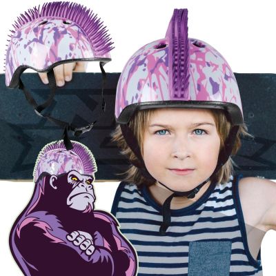 13. KASK ROWEROWY DZIECIĘCY REGULOWANY NO FEAR MOHAWK R.(48-52CM) WHITE/PURPLE