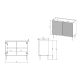 4. Komoda 2D ONDA 98x45x85 czarny