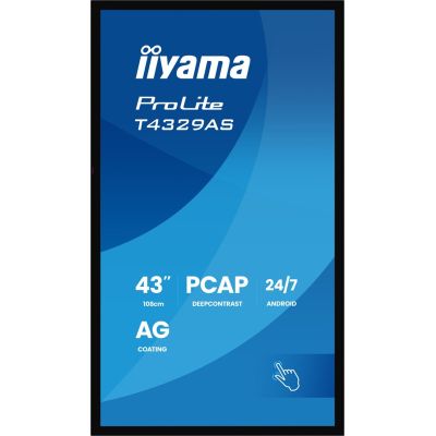 4. Monitor IIYAMA 108cm (42.5") T4329AS-B1AG 16:9 M-Touch 2xHDMI+UBS-C