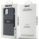 8. Etui DKNY Leather Mono Stripe & Metal Logo na iPhone 15 Plus / 14 Plus - czarne