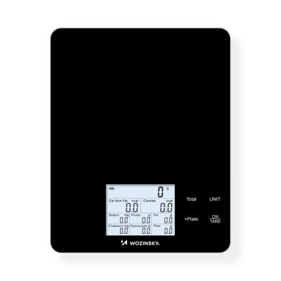 3. Waga kuchenna Wozinsky WIK-10 inteligentna z wyświetlaczem cyfrowym Bluetooth aplikacja - czarna