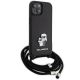 3. Etui Karl Lagerfeld Crossbody Saffiano Metal Pin Karl&Choupette na iPhone 15 - czarne