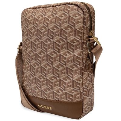 2. Torba Guess GCube Stripes na tablet 10" - brązowa