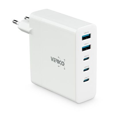 6. Verico 4OJ-ABGWE1-N1 ładowarka do urządzeń przenośnych Laptop, Smartfon, Tablet, Telefon Biały Prąd przemienny Szybkie ładowanie Wewnętrzna