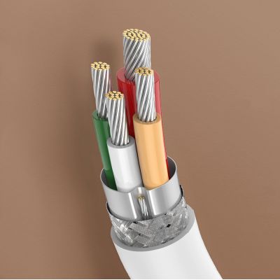 7. Kabel Ugreen US264 60518 USB-C / USB-C PD QC AFC 1m - biały