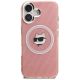 3. Etui Karl Lagerfeld IML Choupette Head Logo MagSafe na iPhone 16 - różowe