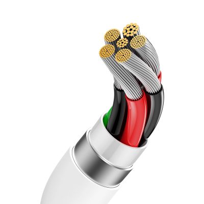 9. Kabel Baseus Superior Series 100W USB-A - USB-C 0,25m - biały