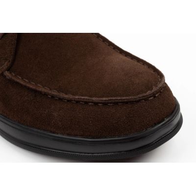 5. Lee Cooper buty męskie eleganckie skórzane brązowe trzewiki na zamek