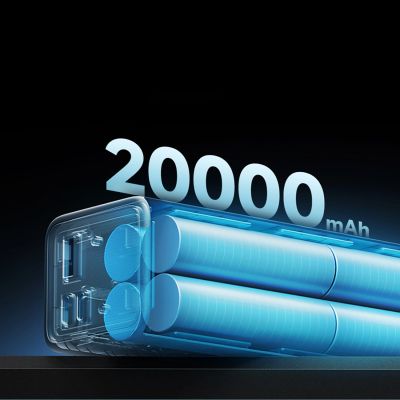 9. Powerbank Cuktech CUKP200XGLGR 100W 20000mAh 2 x USB-C 1 x USB-A - szary
