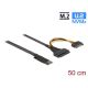 2. Adapter NVMe Delock M.2 Key M zu U.2 SFF-8639 NVMe Adapter 50cm
