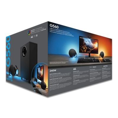 23. Logitech G G560 zestaw głośników 120 W PC/Laptop Czarny 2.1 kan. 30 W Bluetooth