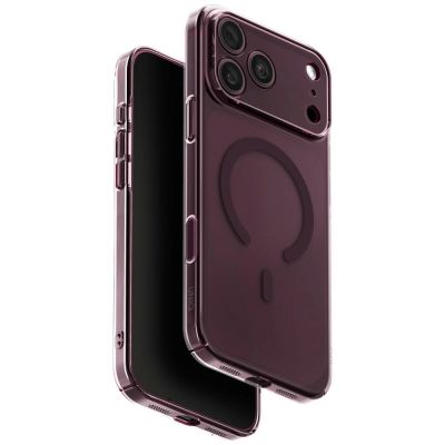 Etui UNIQ Airsuit Magclick Charging na iPhone 18 Pro Max / 17 Pro Max - burgundowe