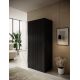 3. Szafa PAFOS 2D 90x55,5x198,5 czarny mat