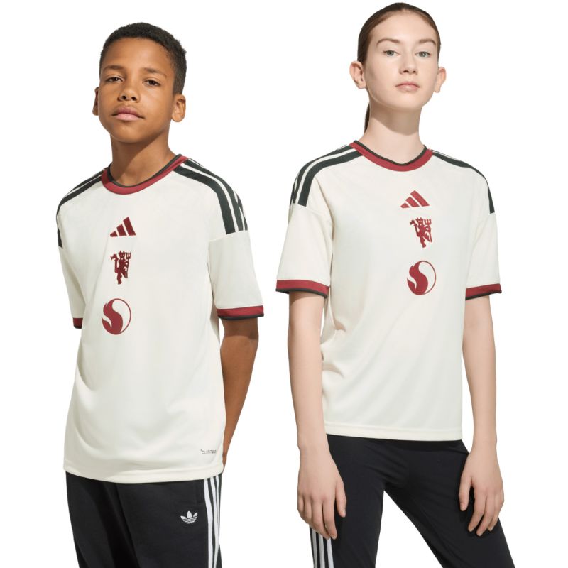 Koszulka dla dzieci adidas Manchester United 26/27 Third Jersey beżowa KC4770