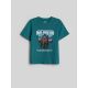 5. T-shirt regular z nadrukiem chłopięcy 4F 4FJKAW26TTSHM4456-46S