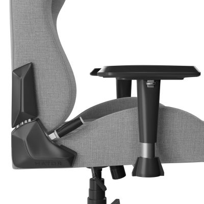 7. HATOR Darkside 3M Fabric Uniwersalny fotel dla gracza Szary