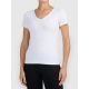 T-shirt basic z dekoltem typu serek damski 4F 4FWMM00TTSHF3307-27M