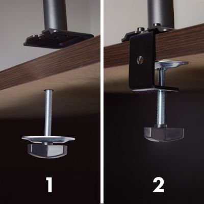 8. MACLEAN UCHWYT NA MONITOR, SPRĘŻYNA GAZOWA, 17"-32", 2-10KG, CZARNY MC-135