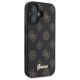 4. Etui Guess Peony Script MagSafe na iPhone 16 - czarne