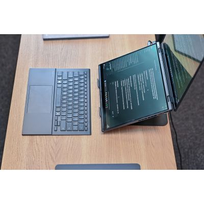 19. MEDIA-TECH REGULOWANA, OBRACANA, ERGONOMICZNA PODSTAWKA POD LAPTOPA LAPTOP STAND ROTO MT2662