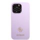 3. Etui Guess Saffiano 4G Small Metal Logo na iPhone 13 Pro Max - purpurowe