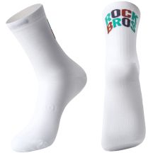 Rockbros skarpety sportowe białe/napis L