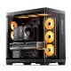 30. Jonsbo TK-4 Gehäuse, Midi-Tower, ATX, Tempered Glass - schwarz