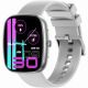 4. Smartwatch Damski GRAVITY GT18-5 Czarny Pasek Silikonowy + Szary Pasek