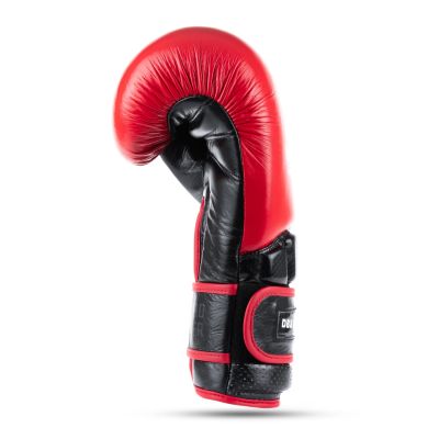 16. Rękawice bokserskie ze skóry naturalnej Warrior RED