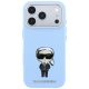 4. Etui Karl Lagerfeld Smooth Ikonik Sketch MagSafe do iPhone 18 Pro / 17 Pro - jasnoniebieske