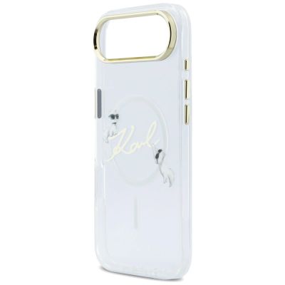 6. Etui Karl Lagerfeld IML Choupettes Karl  Script Logo MagSafe na iPhone Air - przezroczyste