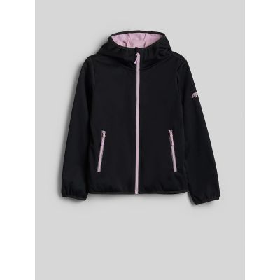 8. Kurtka softshell wiatroodporna membrana 5000 dziewczęc 4F 4FJRAW26TSOFF0738-20S