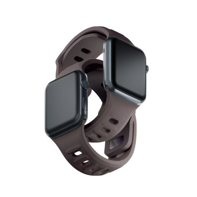 12. Pasek 3mk Silicone Watch Strap na Apple Watch 38/40/41 mm - ciemnoszary