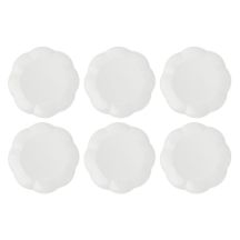 Zestaw 6 talerzy obiadowych Villadeifiori - Biały, 26 cm