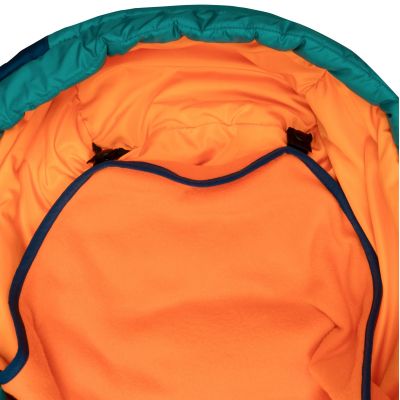 13. Śpiwór Trollkids Femund 3in1 zielony morski/niebieski madeirowski/zachód słońca na Saharze (695-358)