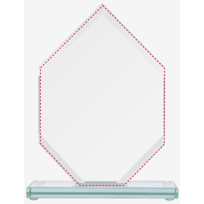 3. Trofeum szklane z rozklejoną podstawą