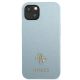 3. Etui Guess Saffiano 4G Small Metal Logo na iPhone 13 - niebieskie