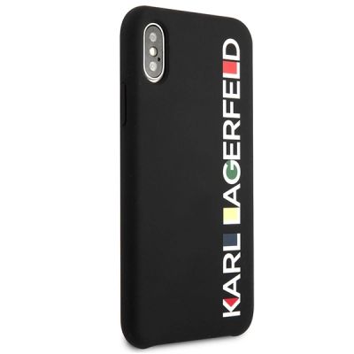 4. Etui Karl Lagerfeld Glossy Bauhaus na iPhone X / XS - czarne