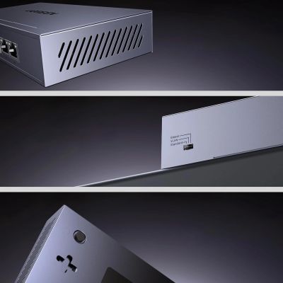 6. Switch Ugreen przełącznik ethernet 6-Portowy 1Gb/s z PoE - szary