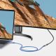 10. Kabel Ugreen US372 80810 USB-C - USB-C PD QC 100W 5A 10Gbps 0.5m - szary
